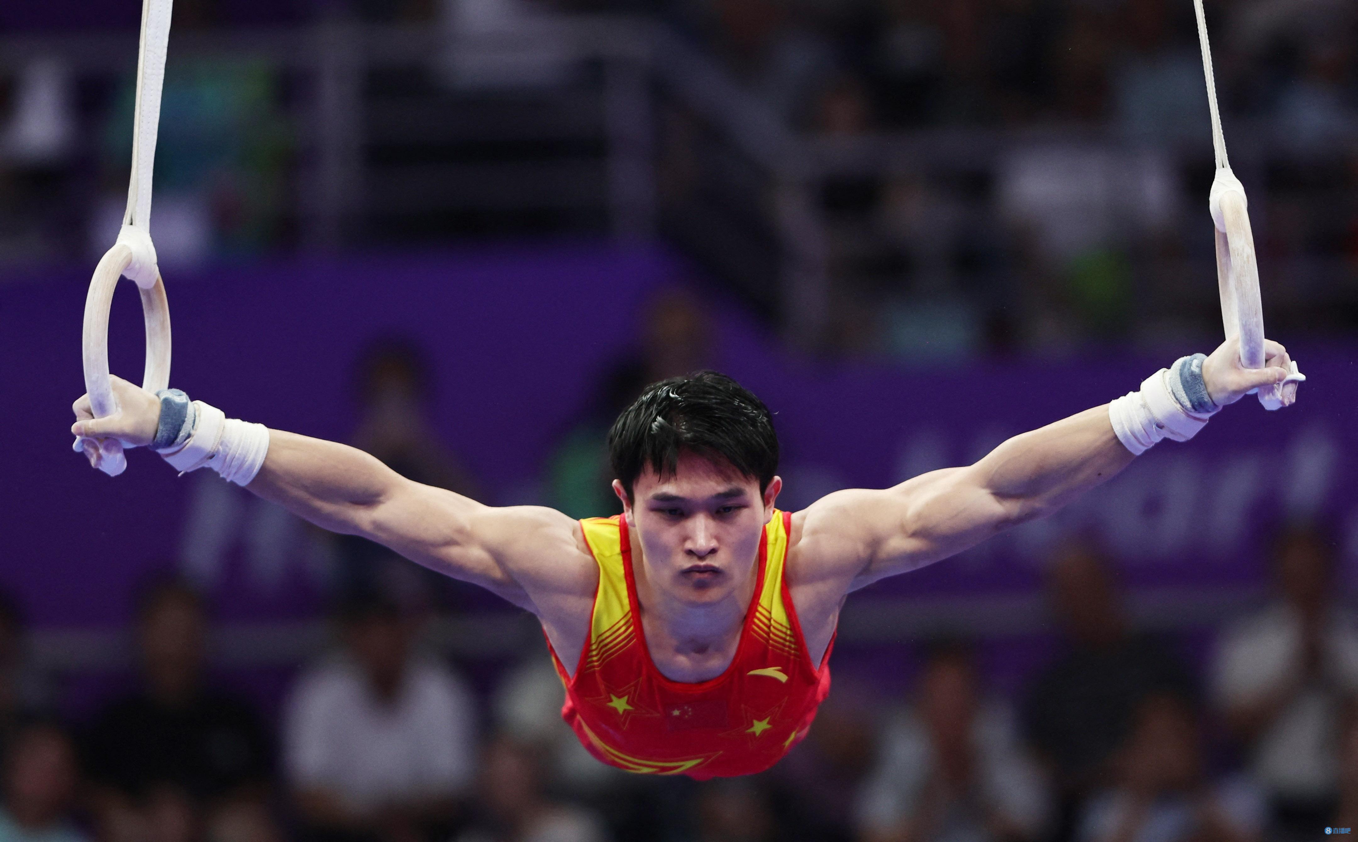 亚运会体操男子吊环资格赛: 兰星宇、邹敬园晋级决赛, 张博恒无缘