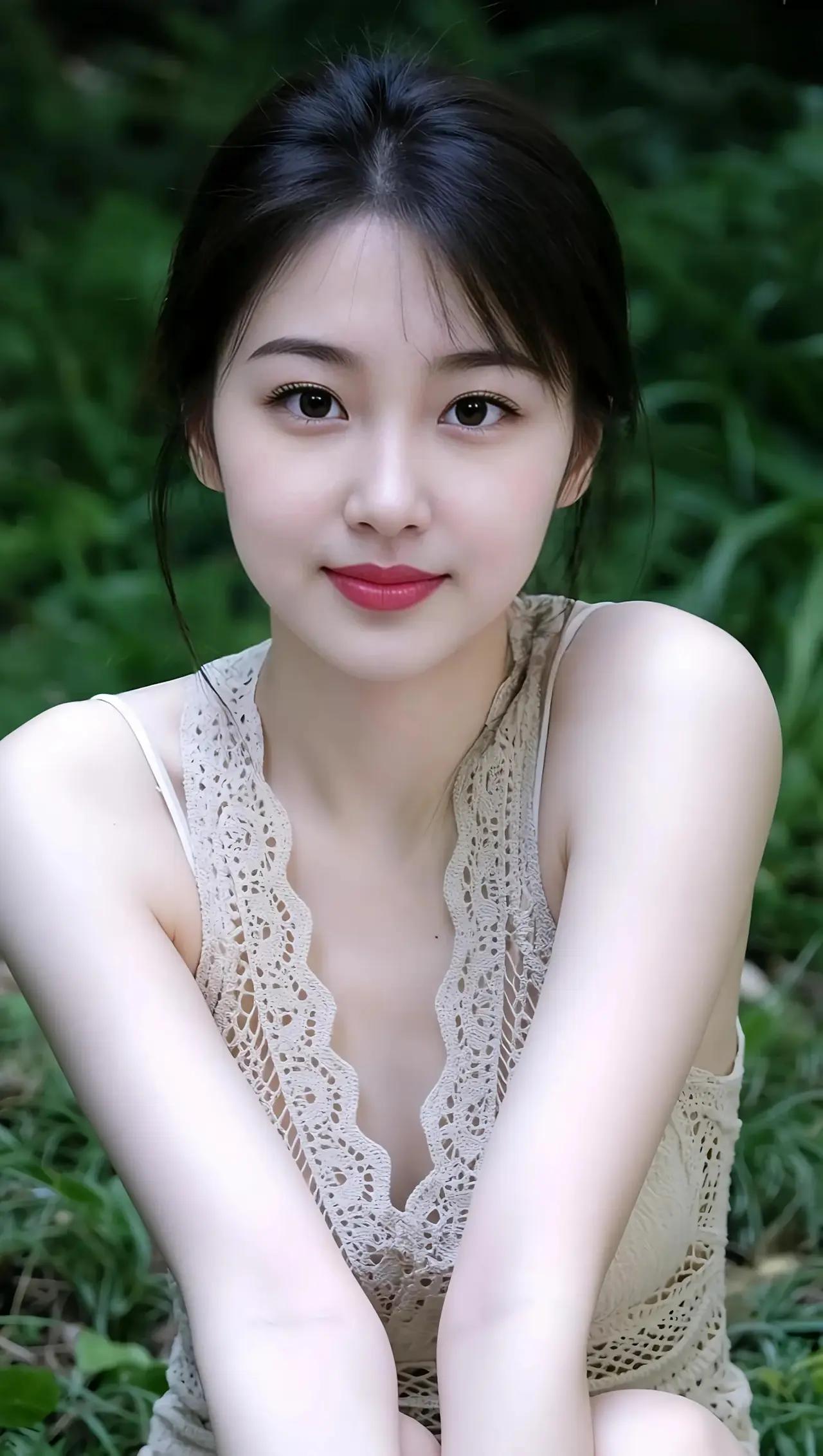 清新自然，夏日甜美自拍🌿💖自然美少女自拍