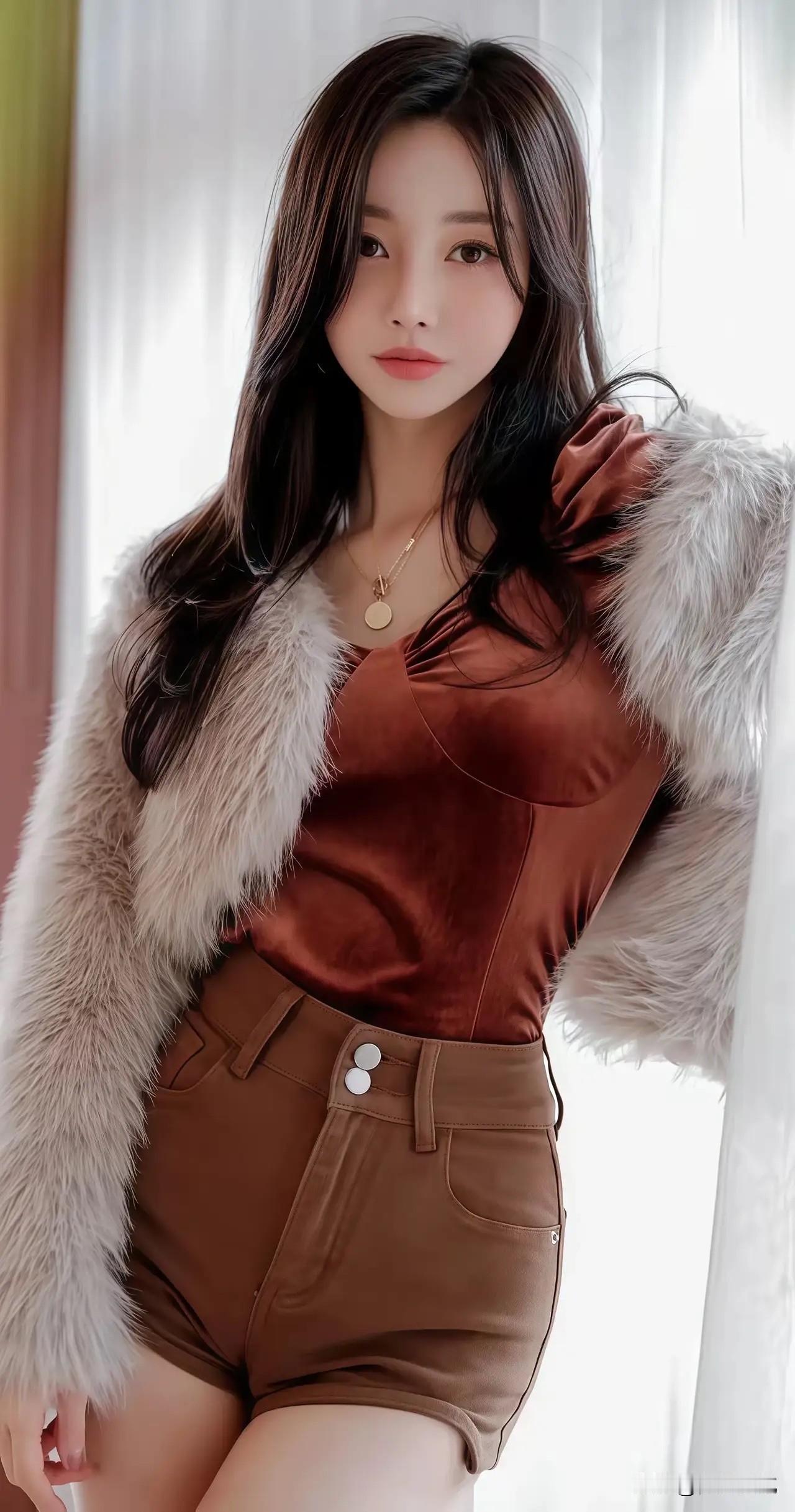 玉人倚坐，似画如诗。孙允珠孙允珠极品美图模特模特的神仙身材气韵美人景人