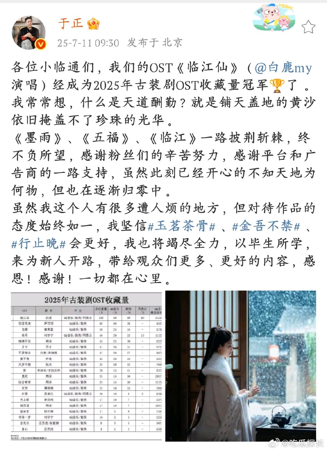 于正也知道自己遭人烦于正承认遭人烦，却坚守作品态度～这很于正，争议体质，但对作品
