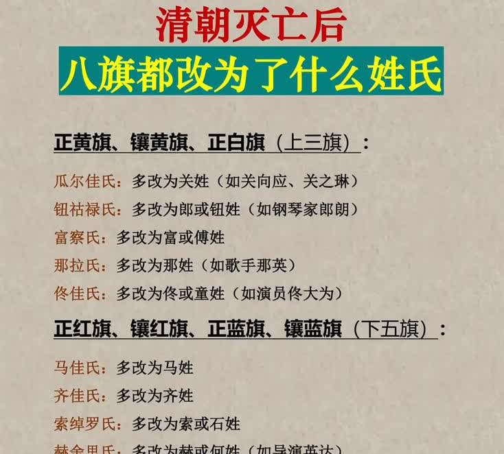其实当今娱乐圈，很多人看起来是汉人，其实是满人。因为在清朝灭亡以后，大部分满人都