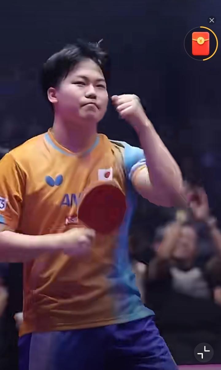 松岛辉空🇯🇵晋级男单八强！昨日午夜，一场WTT冠军赛蒙彼利埃站男单1/8决