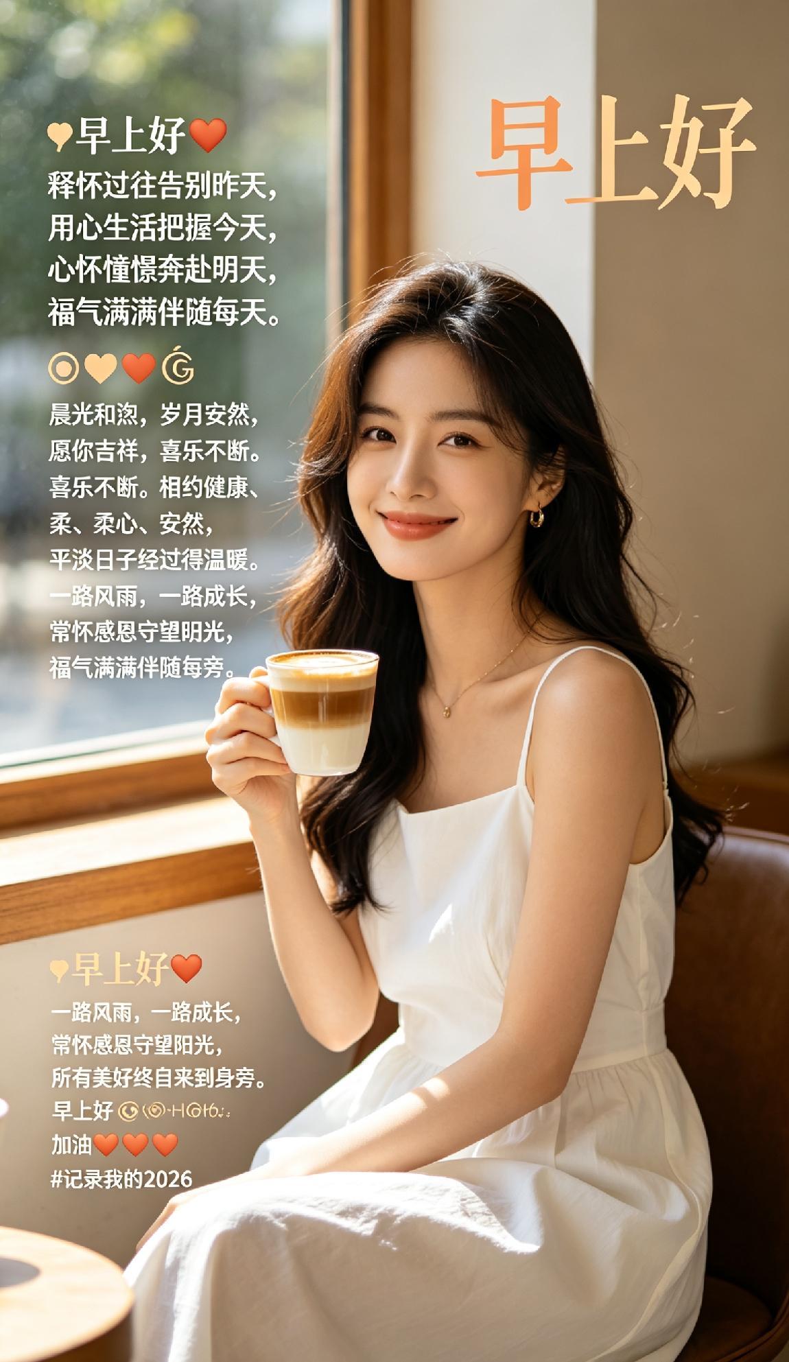 🌹早上好🌹释怀过往告别昨天，用心生活把握今天，心怀憧憬奔赴明天，福气