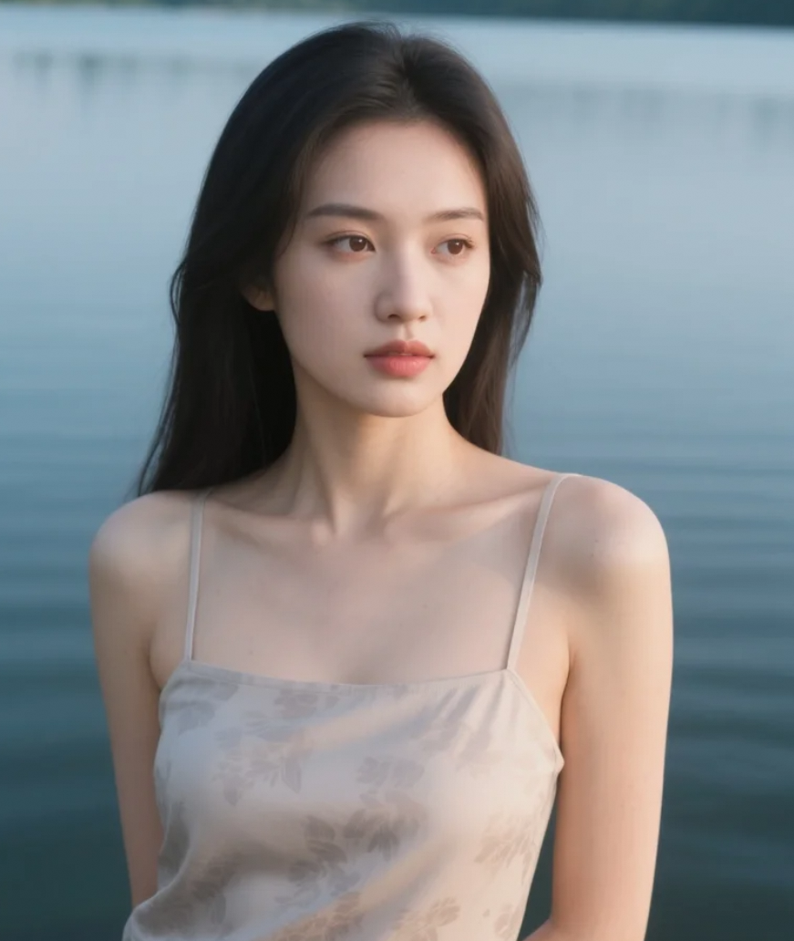 绿纱窗边巧笑兮，明媚春光聚一身