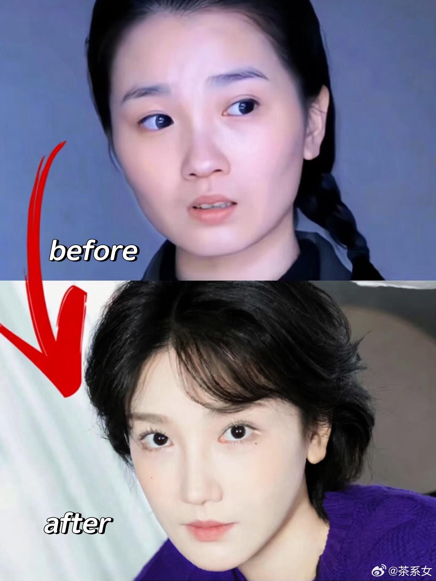 真的是老天爷喂饭吃，陈小纭可以说是内娱换脸最成功的女明星。