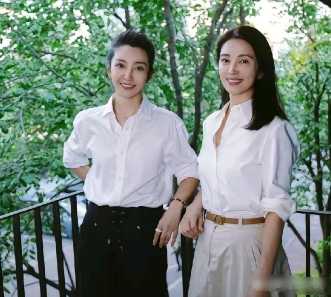 万万没想到，李冰冰的妹妹居然这么漂亮！亲姐妹五官高度相似，完美继承优秀基因
