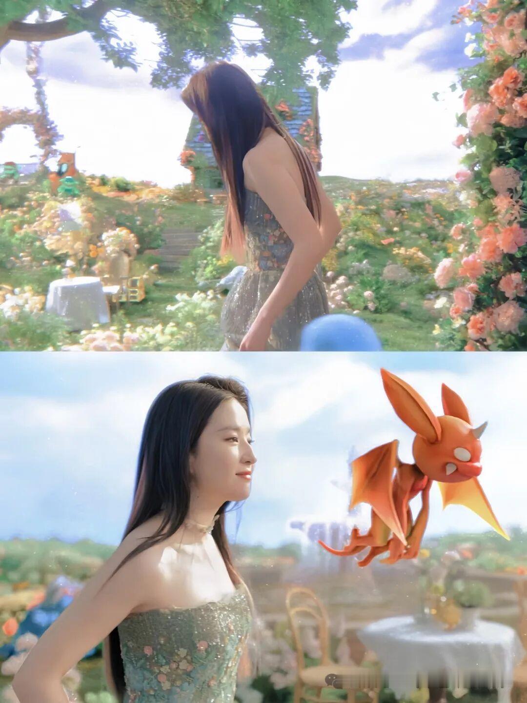 刘亦菲这回的整体比例，第一眼就有辨识度