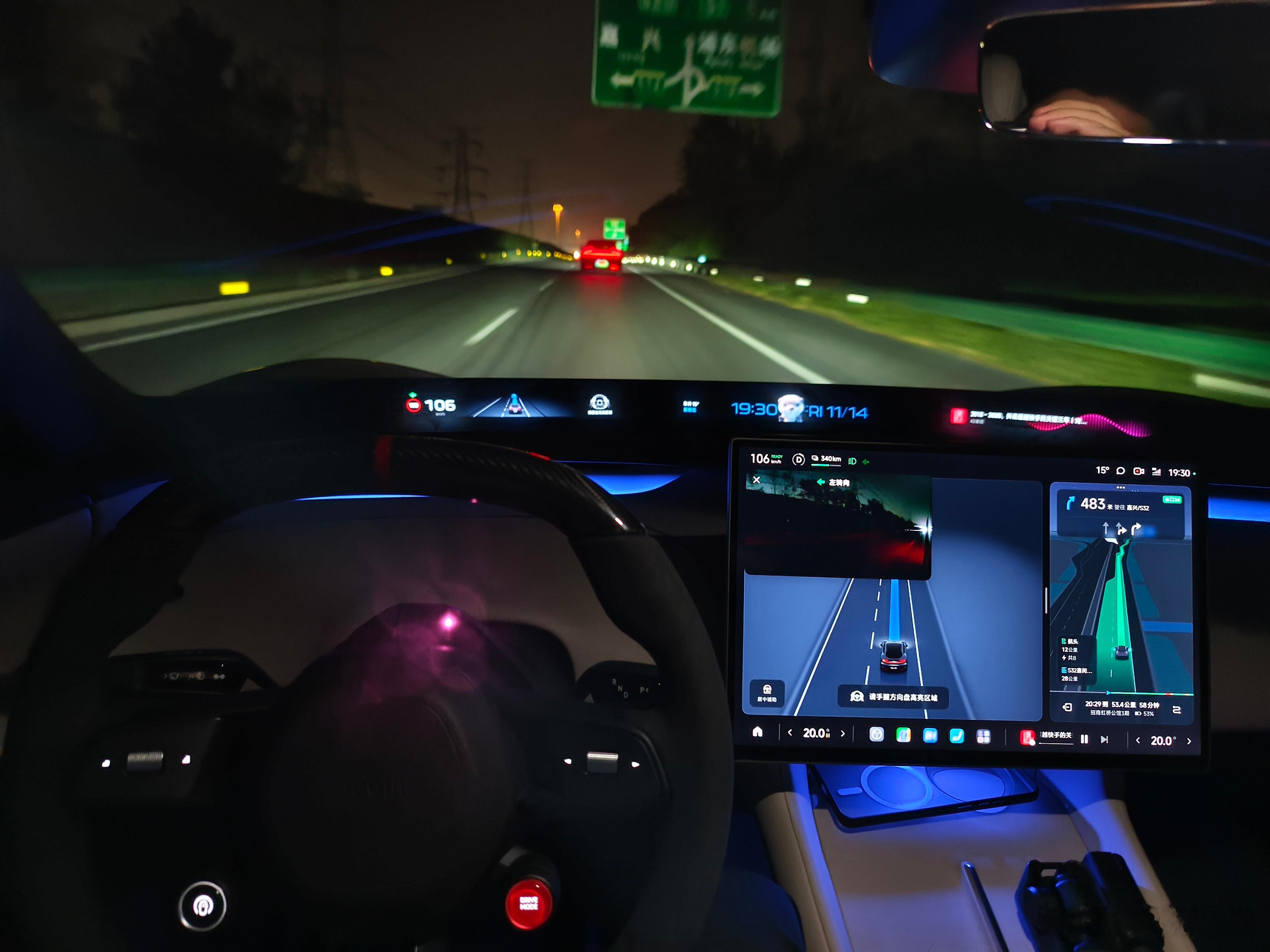 小米的高速NOA有个问题，手动打灯变道的时候，系统需要能检测到手在方向盘上，