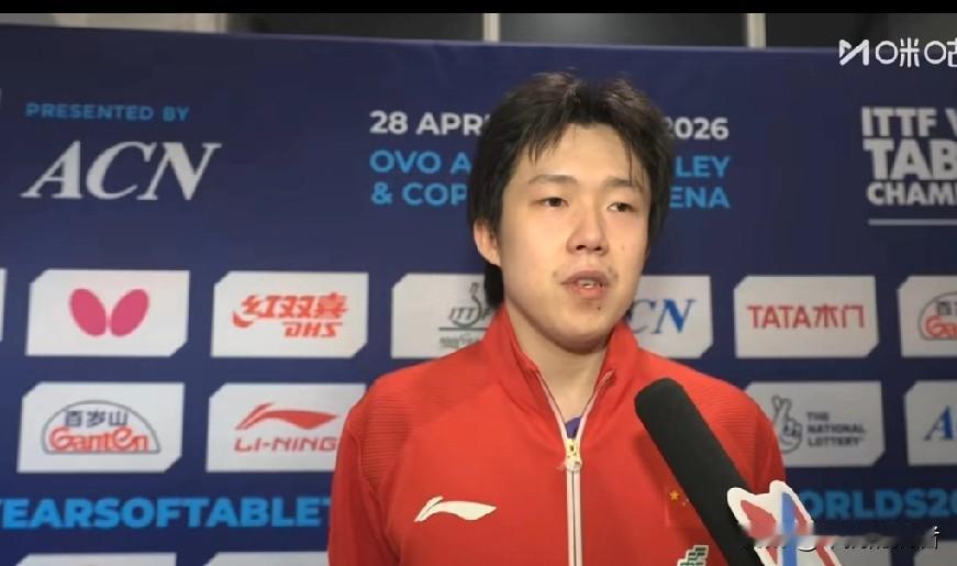 3-1法国闯进决赛，王楚钦独砍2分赛后采访说：“水平接近，比分交替太正常