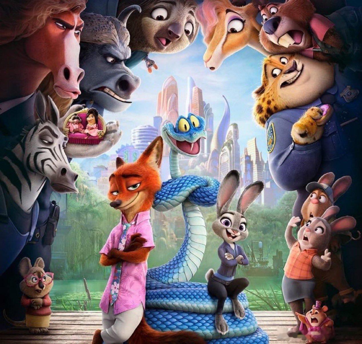 《疯狂动物城2》首周末全球票房5.56亿美元，票房分布情况：内地：2.716亿美