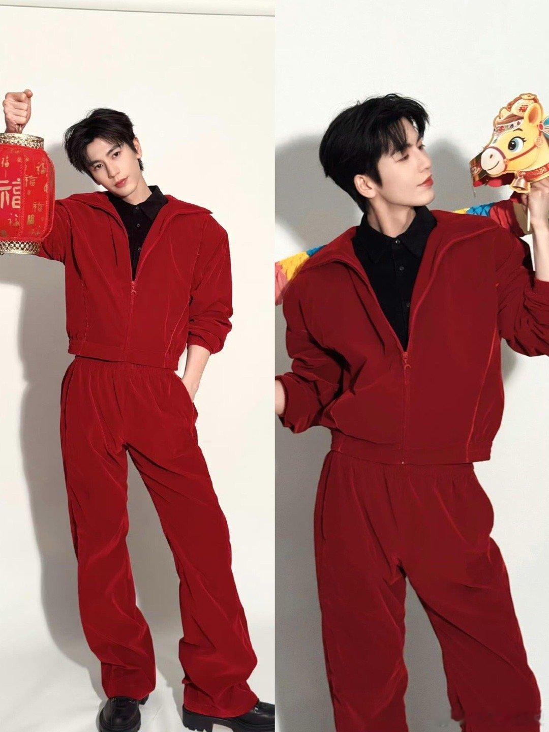 男明星大年初五营业照，初五接财运喽✌️张凌赫，周深，檀健次，龚俊，曾舜晞，王星越