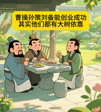 其实他们都有大树依靠曹操的大哥是袁绍，创业初期，袁绍对曹操多有帮助，曹操攻打的