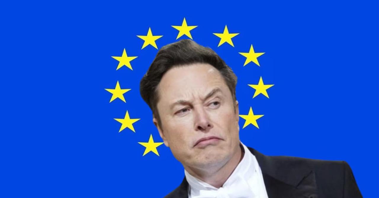 马斯克彻底和欧盟撕破脸，开启全战模式。最初是欧盟对马斯克处以1.2亿欧元的罚