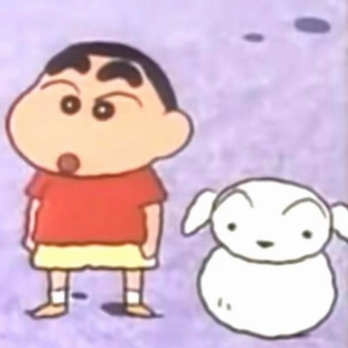 蜡笔小新与小白动漫头像丨蜡笔小新丨野原新之助|WeChat背景图|