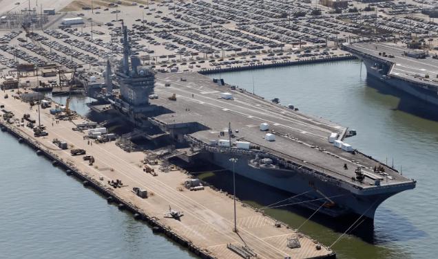 中国第四艘航母浮出水面，满载排水量达12万吨，性能超过美国航母外卫星最近盯上