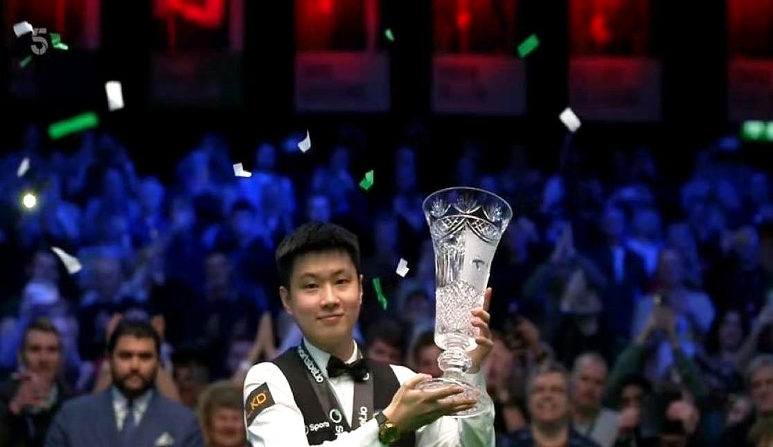 6次打进排名赛决赛，6次全部夺冠。赵心童的决赛胜率，是恐怖的100%。刚背靠