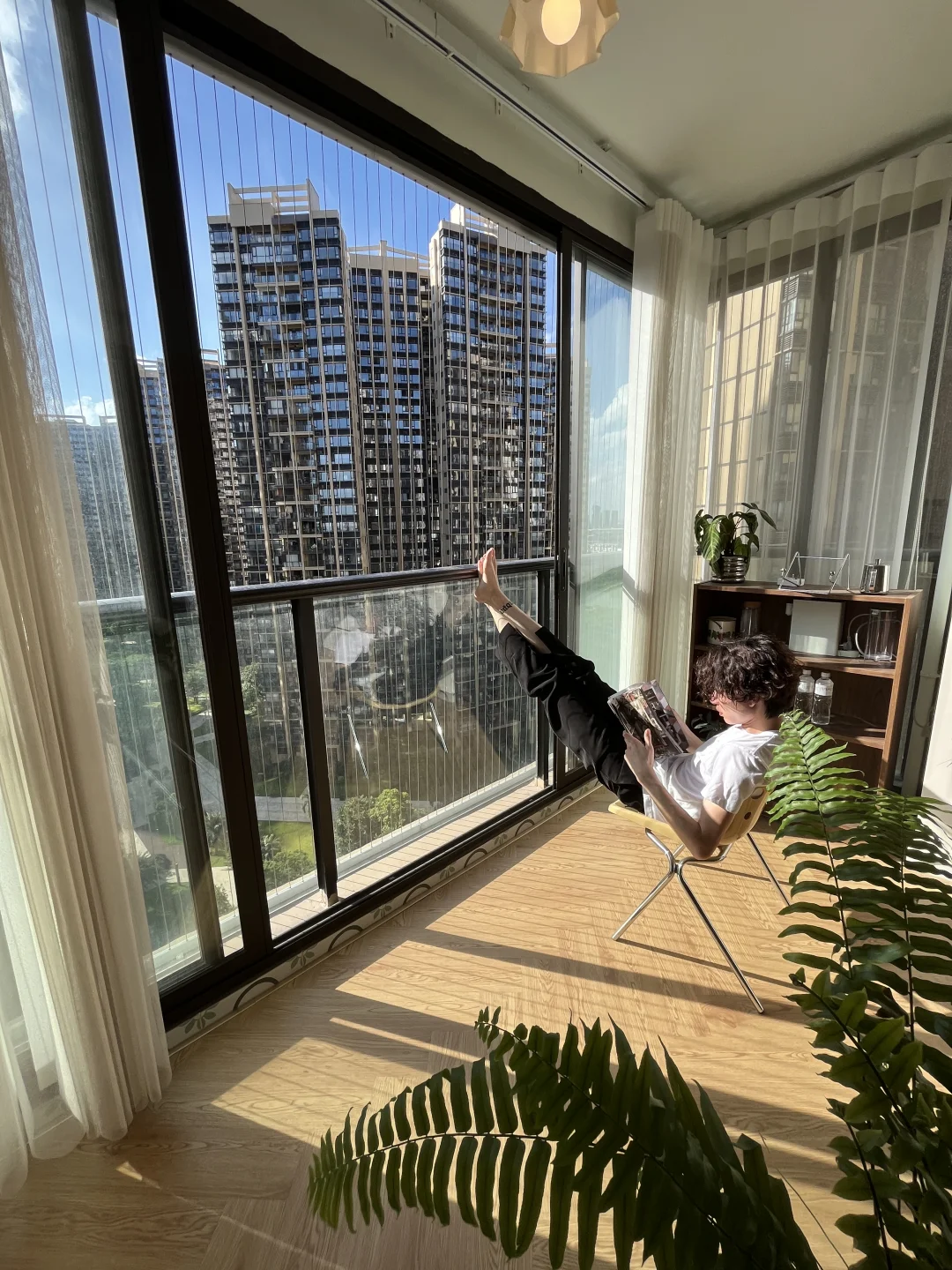 幸亏不听老公劝❗️坚持花8k做推拉门封阳台😜