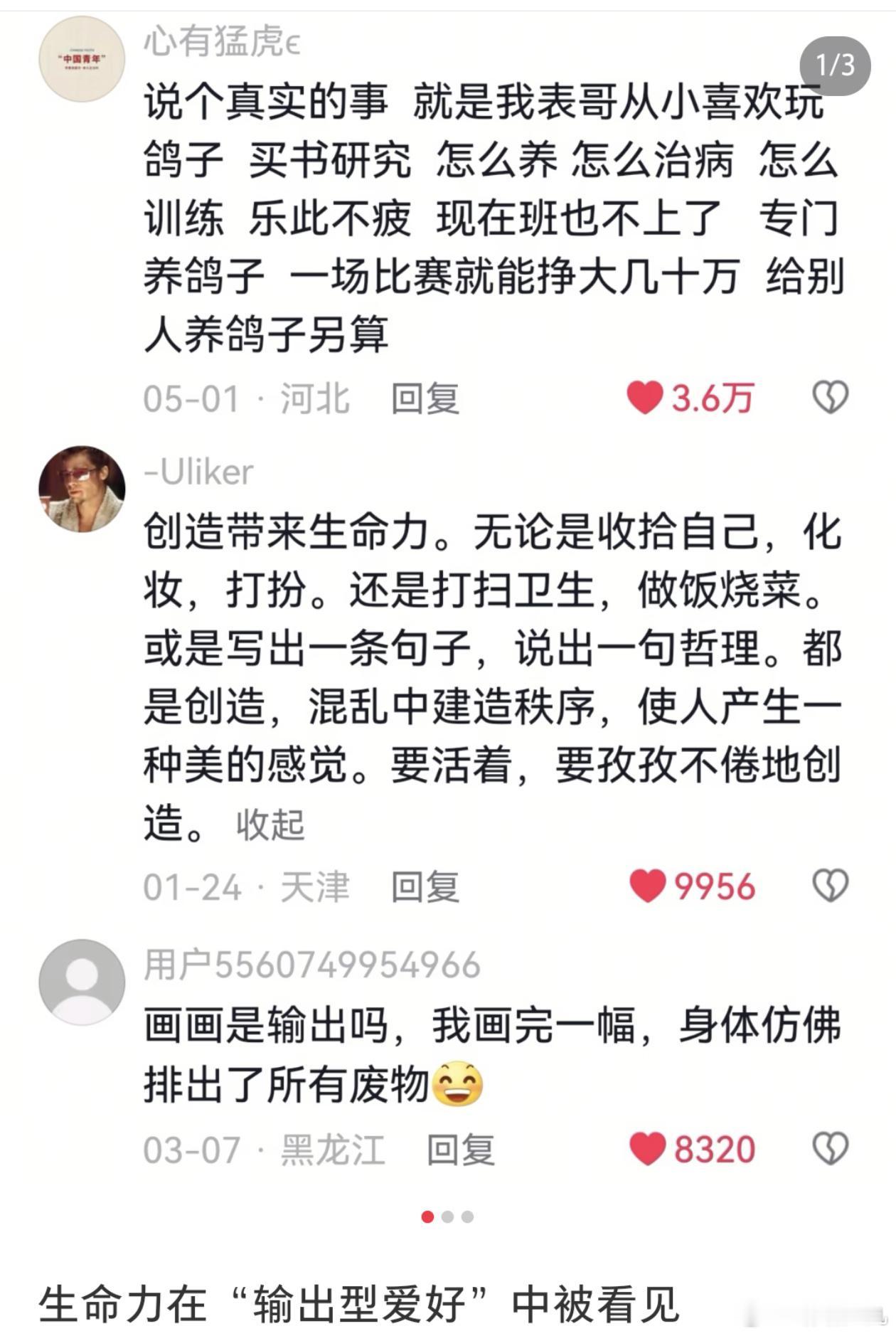 生命力在输出型爱好中被看见​