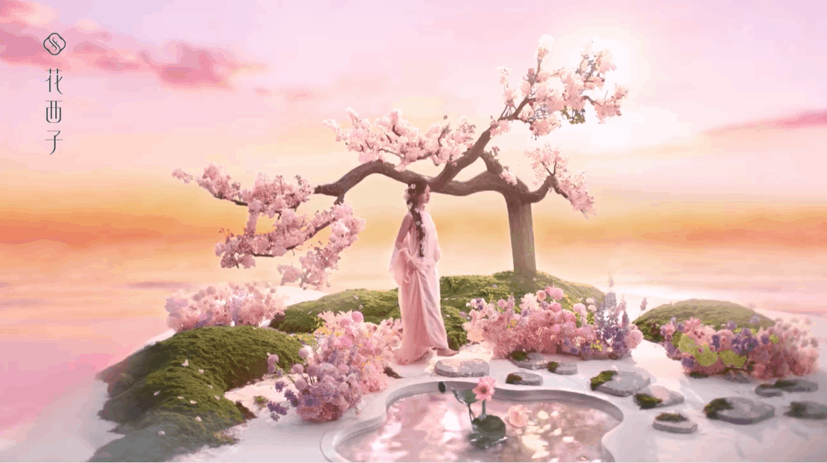 美到我心巴上！毛晓彤这个百花气色妆真的把春日元气感拉满了~整个人就像从花朝节里走