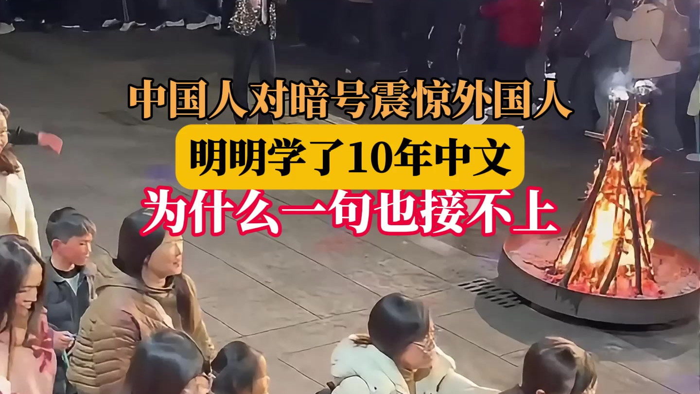 中文暗号惊呆外国人！十年学习却接不上话，文化差异藏玄机