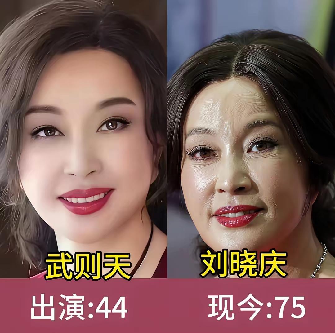 刘晓庆出演武则天的时候已经44岁了陈宝国出演李治的时候38岁鲍国安出演李世民