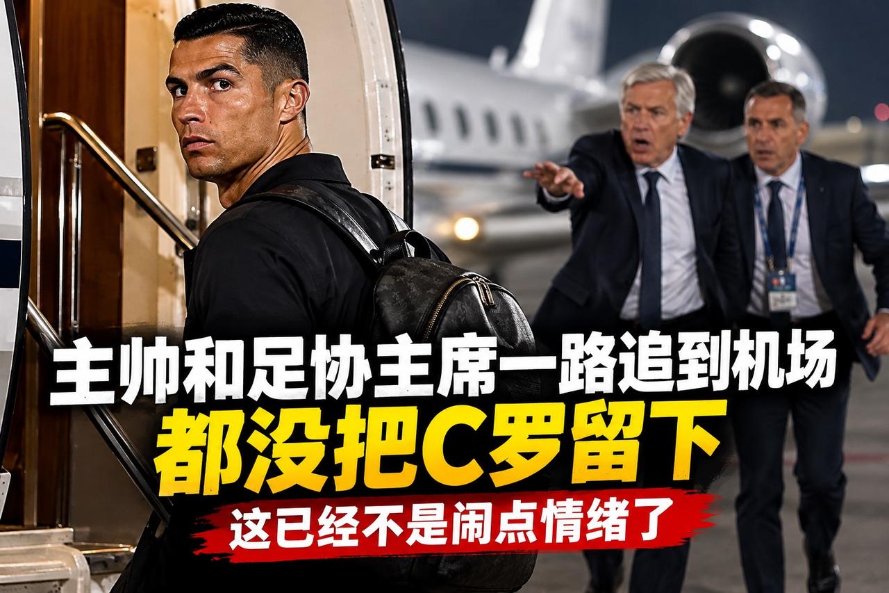 主帅和足协主席一路追到机场，都没把C罗留下：这已经不是闹点情绪了如果C罗只是