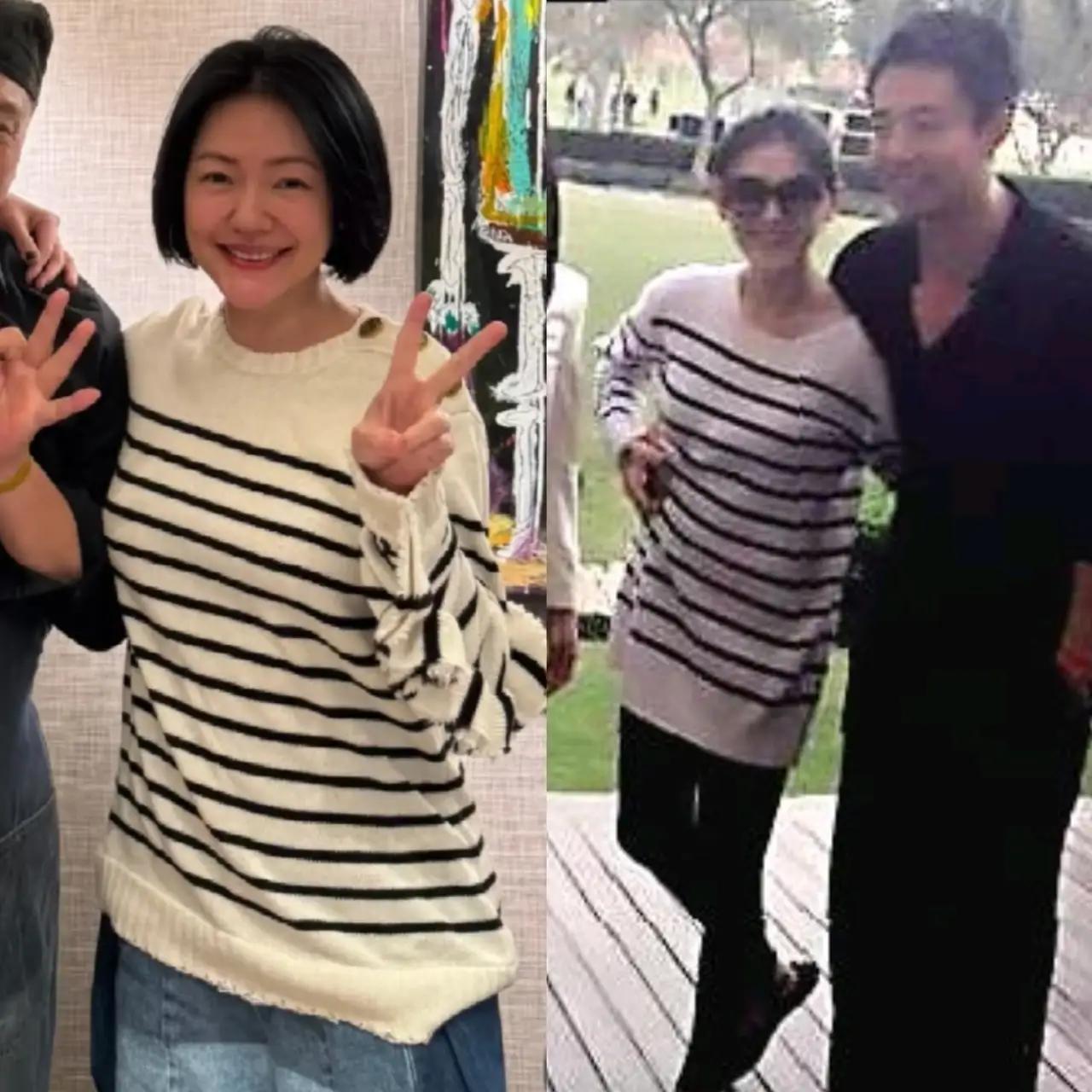 小S的风格虽然和姐姐大S完全相反，但在日常穿搭上，其实还是会不自觉地跟着姐姐的审