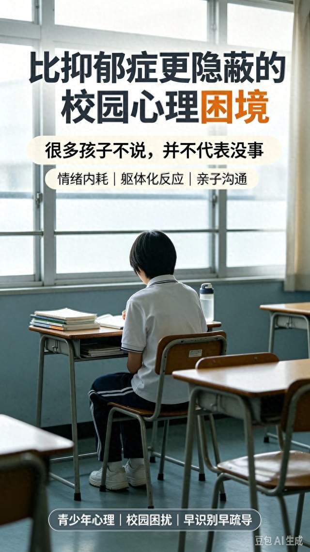 不止抑郁症! 校园中隐蔽的情绪内耗, 很多家庭都没重视