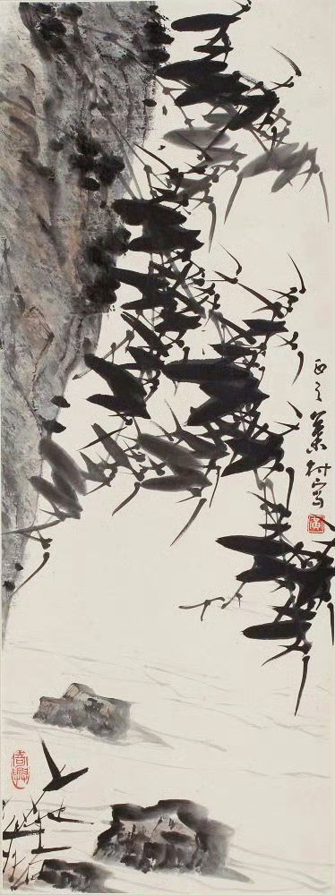 “江南一枝竹”黄叶村写竹黄叶村（1911—1987），著名书画家，原名厚甫，学名