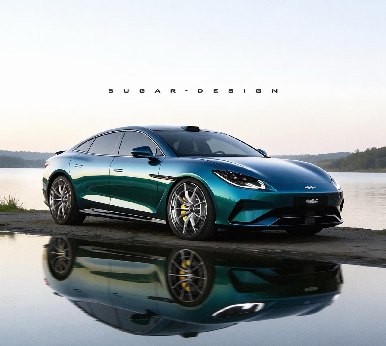 方程豹首款轿车要来了！越来越觉得方程豹的车标好看，特别是看了豹5豹8在海外用