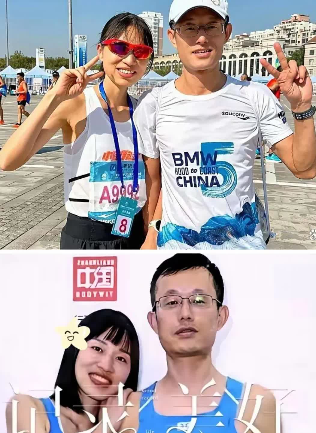 不得不说！张水华的老公是个聪明人，​今年张水华跑马拉松翻车，现在看看她老