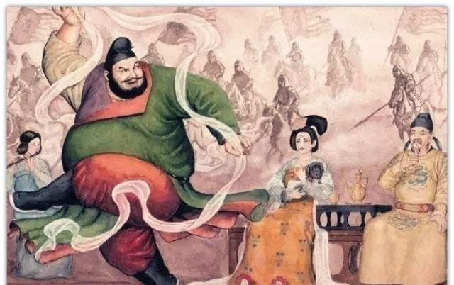 公元757年，安禄山睡觉时，阉人李猪儿用刀捅进了他的肚子，当时，安禄山想起身拿刀
