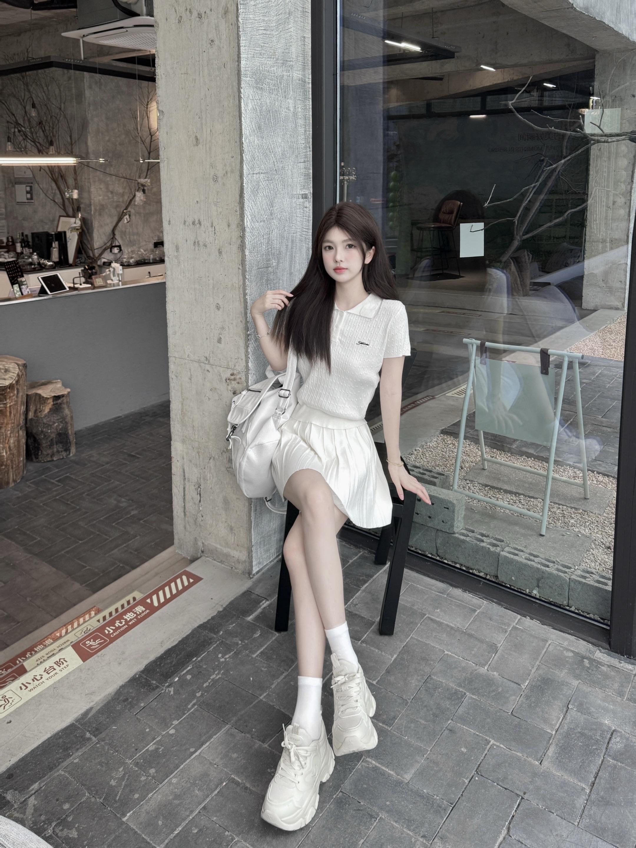 all white