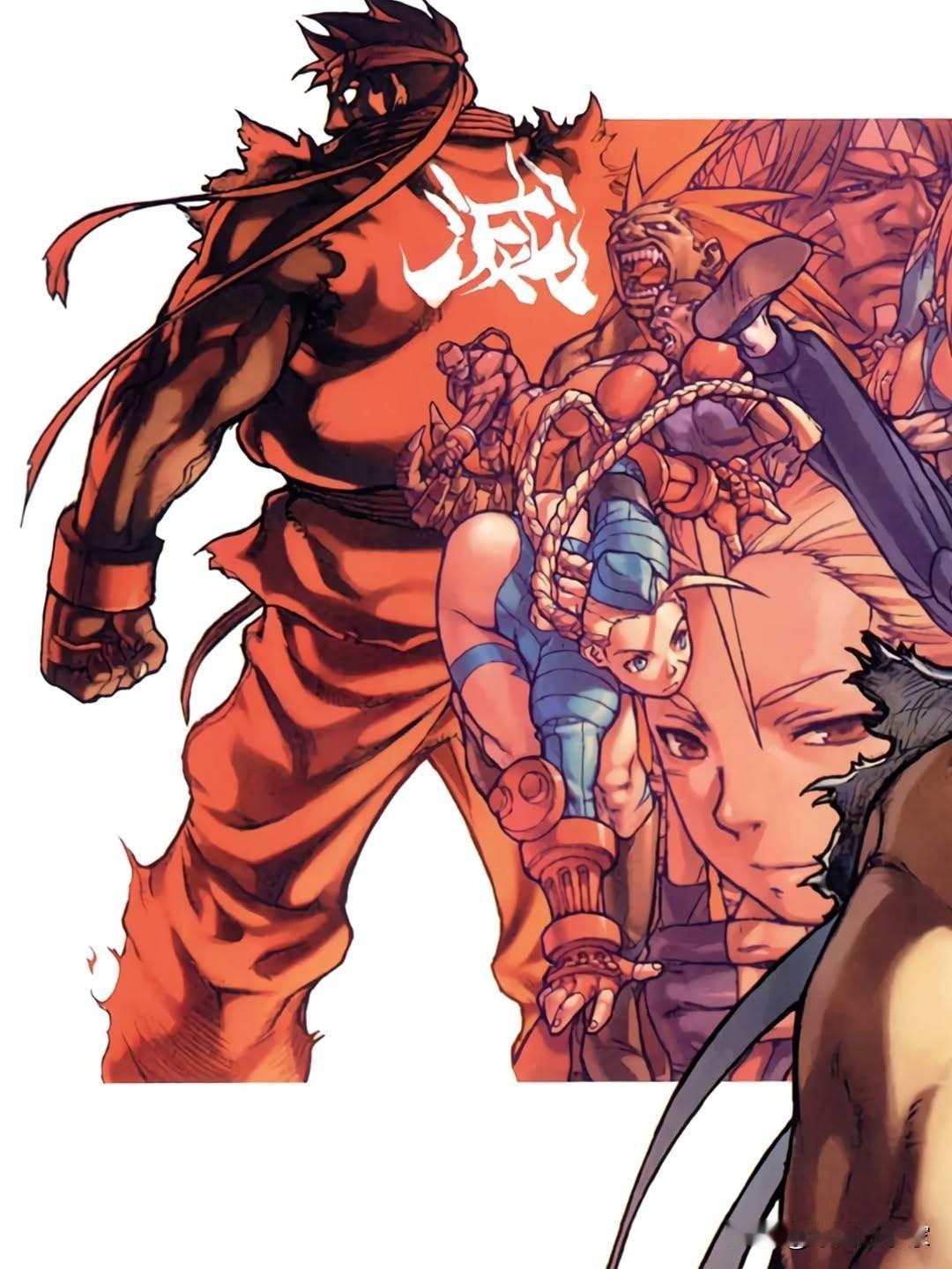 卡普空格斗人物插画一组动漫二次元原画分享家插画动画卡通漫画游戏