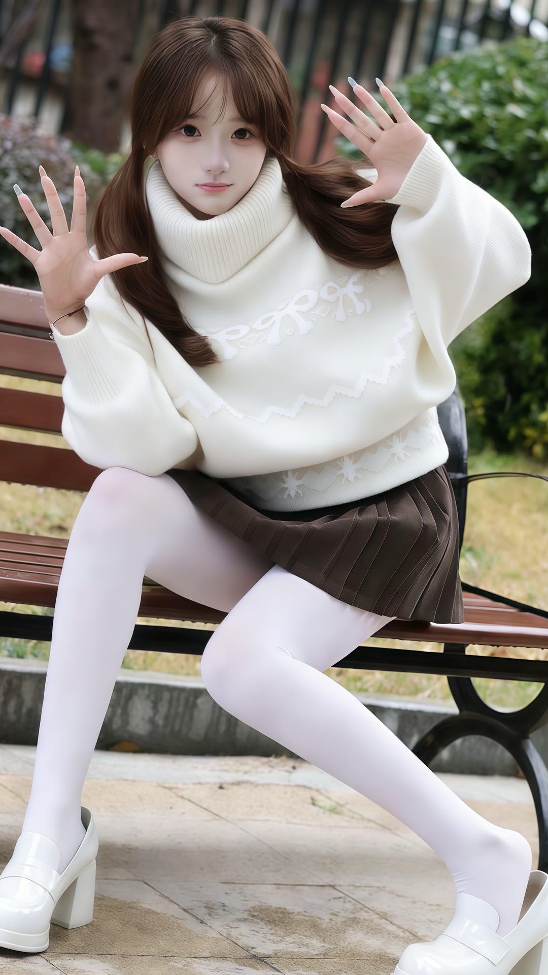 清纯甜美气质穿搭摄影