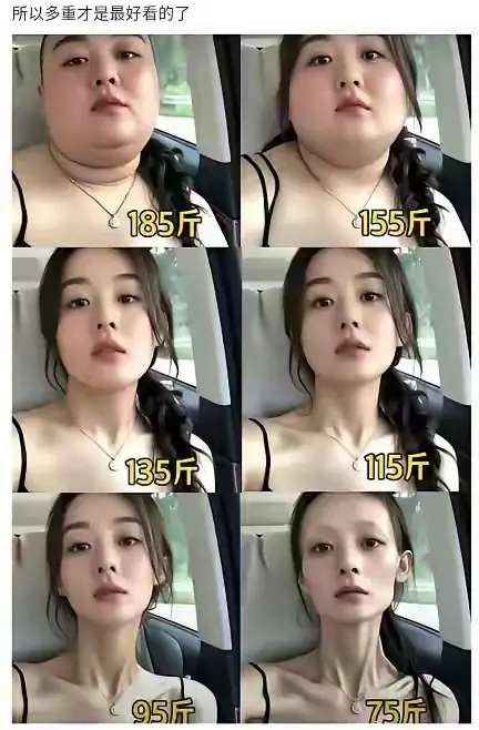 那到底多重，看着才最好看啊？