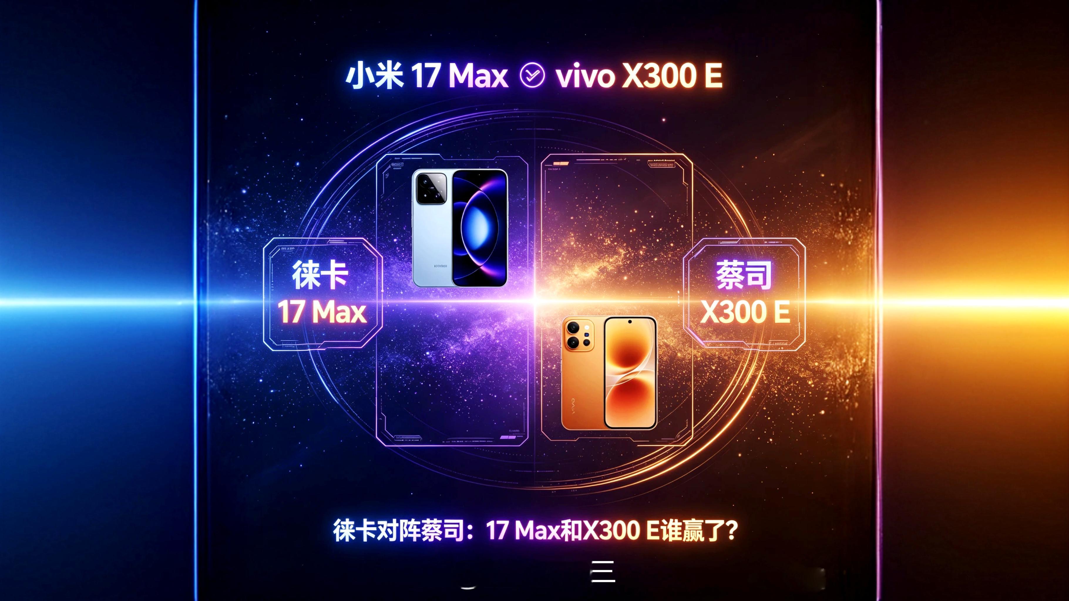 👉小米17Max🆚vivoX300E👈『小米17Max·全能旗舰』骁龙8EliteGen5、8