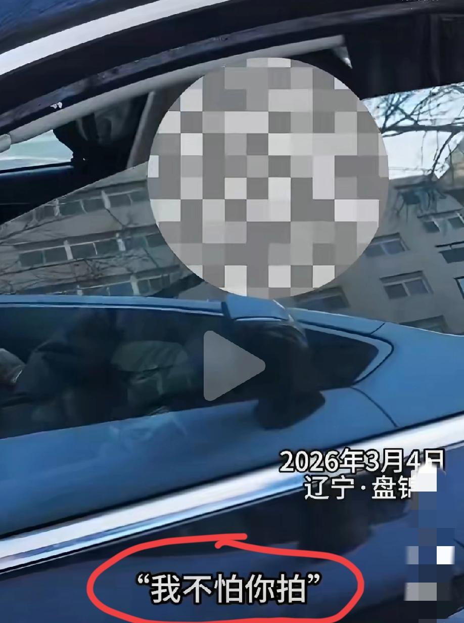 3月4日，辽宁盘锦。男子路遇豪横女司机逆行，女司机非常“淡定”的表示：我不怕你拍