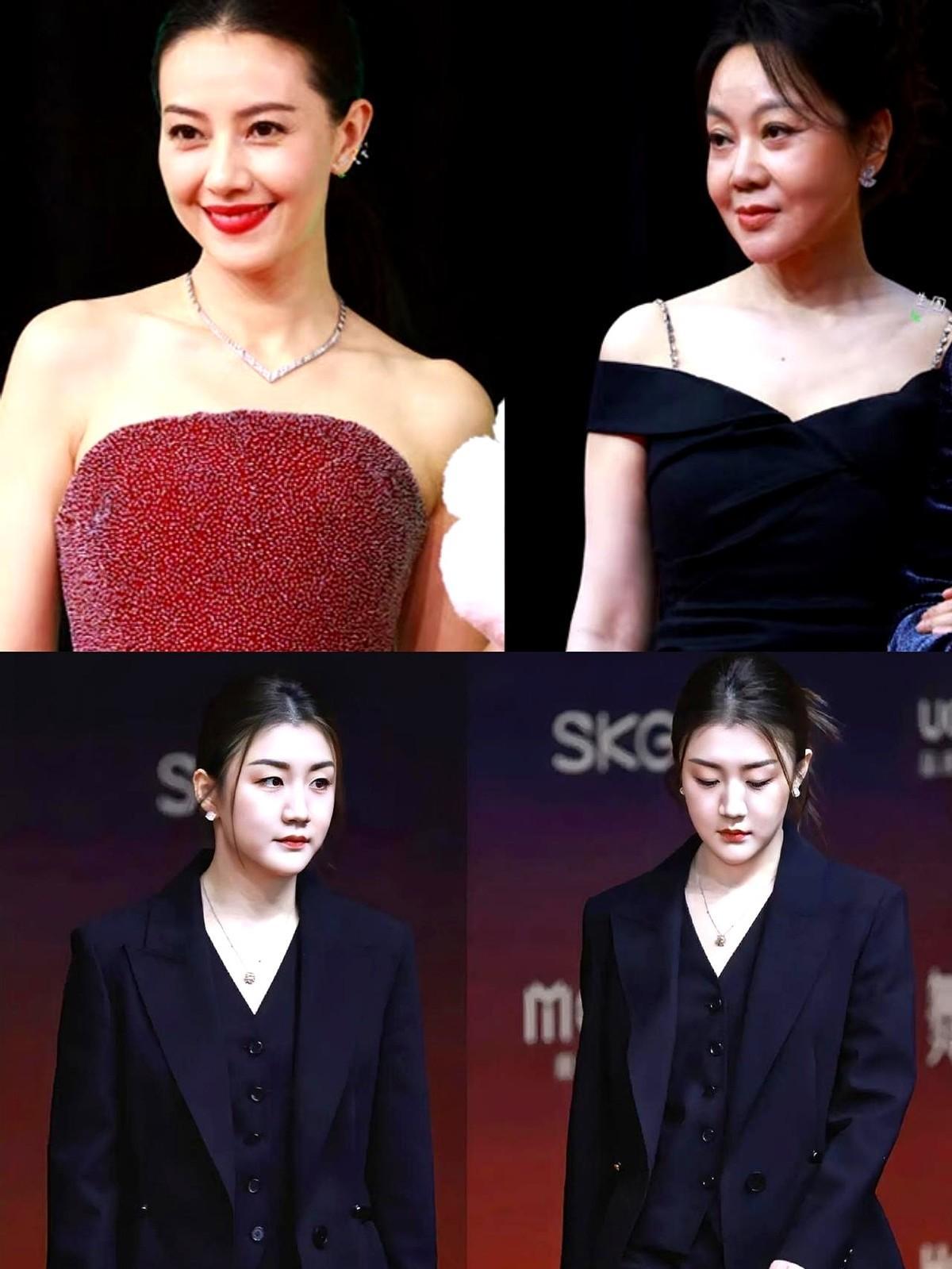 高圆圆闫妮同场，竟被奥运冠军比下去了。昨天的时尚盛典，奥运冠军陈梦真的鲨疯了