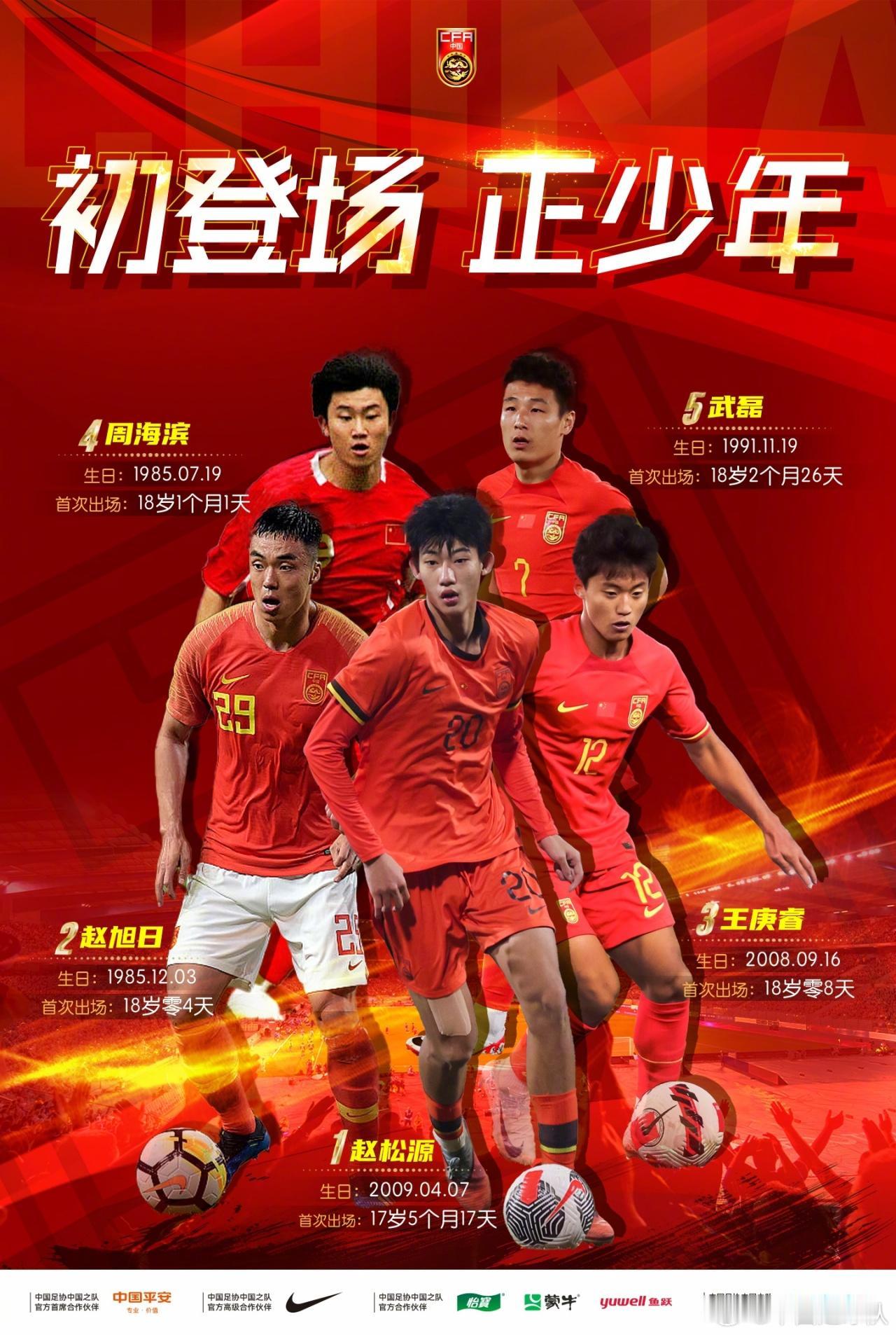 一对比，如此惨：我高三请假看国足，他高三请假踢国足！中国男足出场最年轻记录今