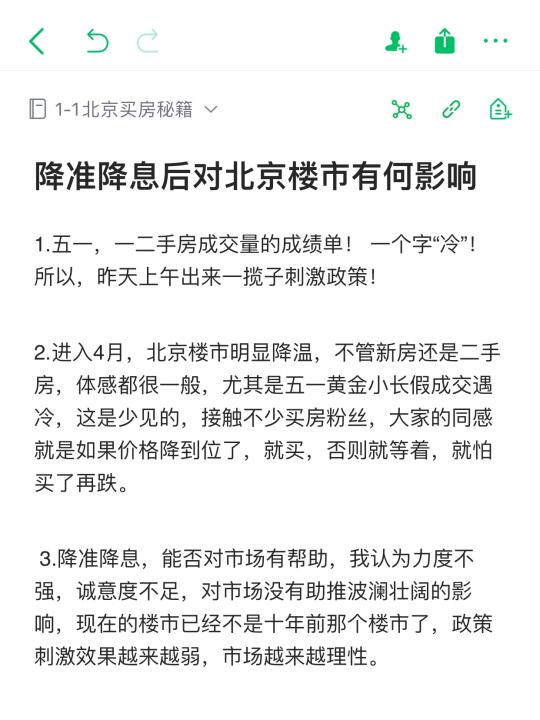 昨天会议对北京楼市有何影响