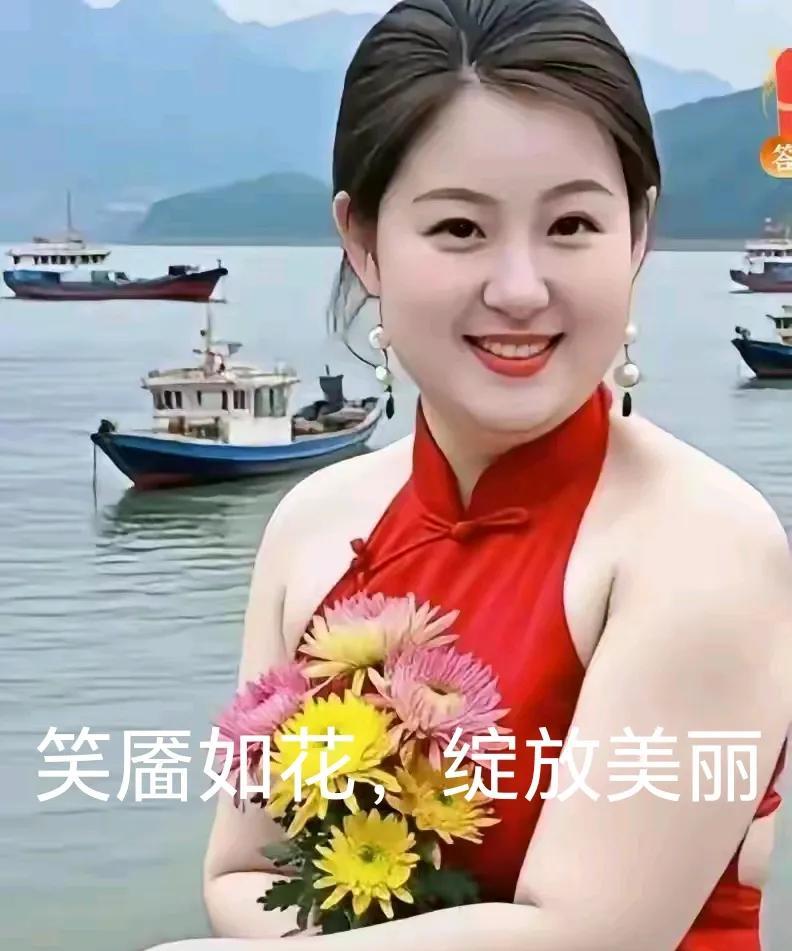 世界级漂亮美女，现代杨贵妃，笑靥如花，绽放美丽。愉悦快乐心情，赏心悦目情深。确实