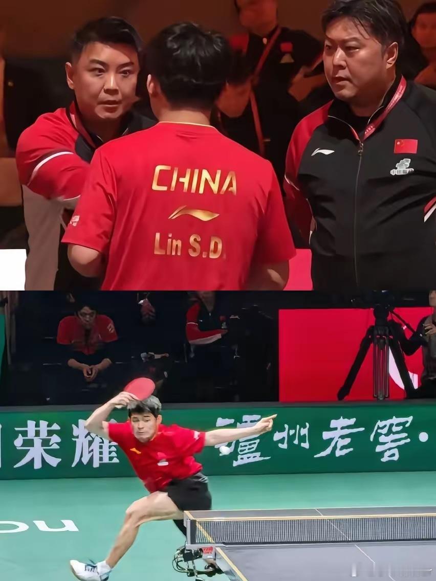 看了林诗栋和张本智和的比赛才知道，王皓这句话立大功，一边技战术输出一边心理建设，