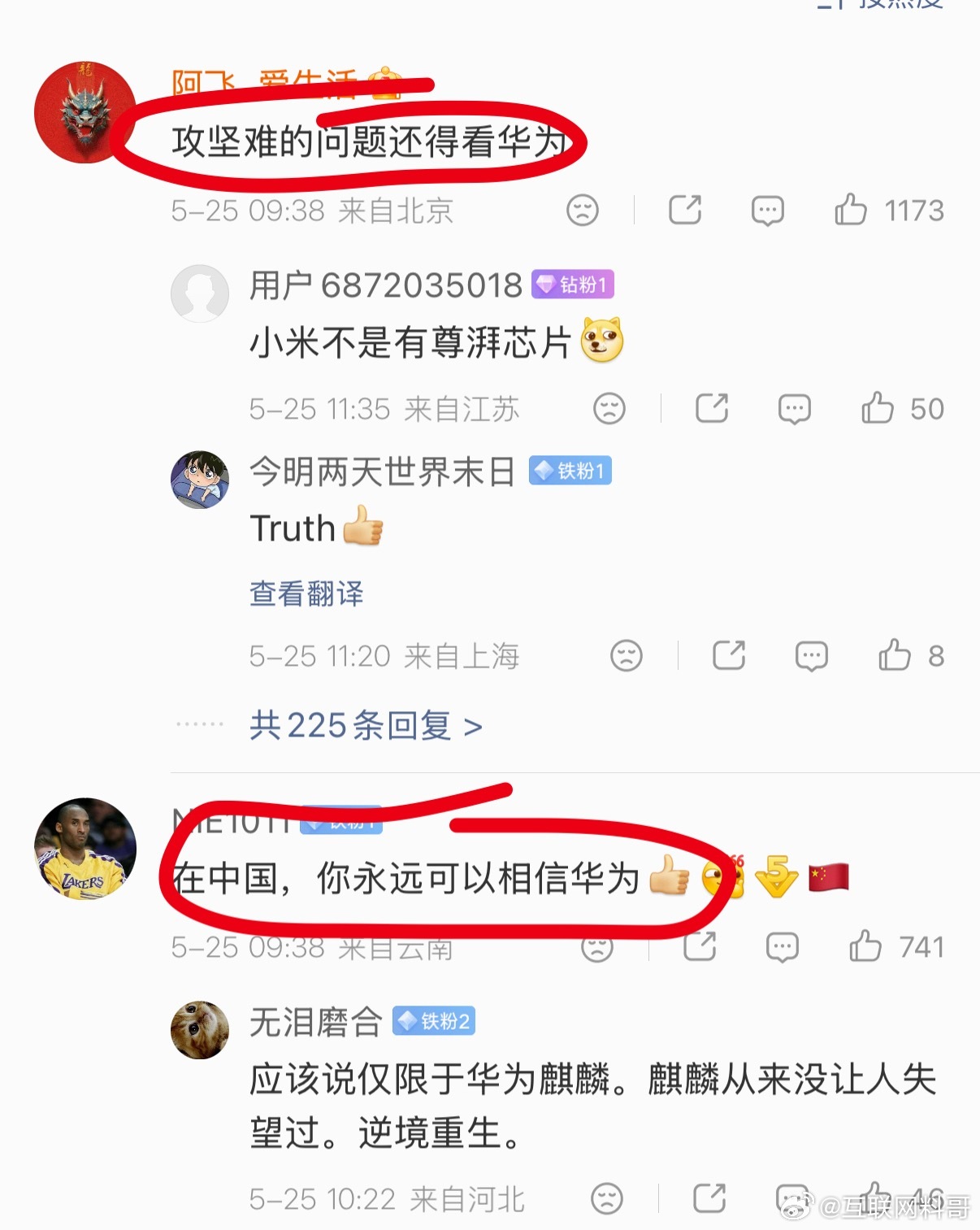 大家对华为的认知，非常明确！