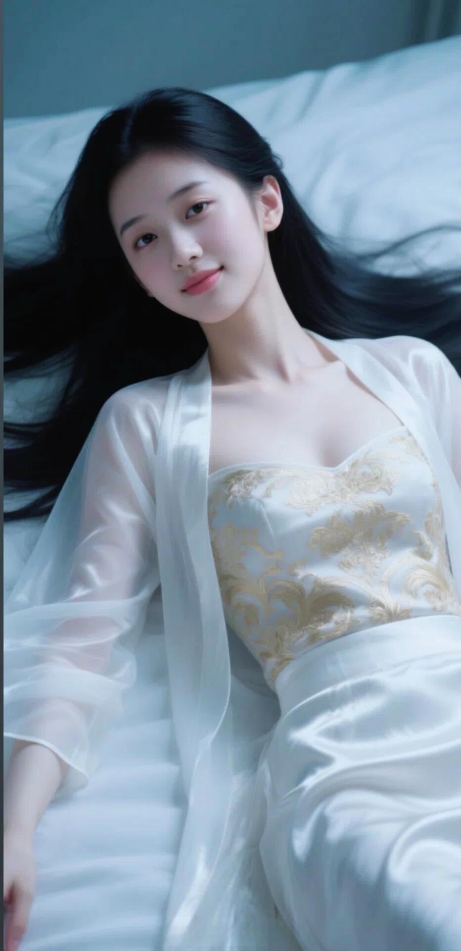 云鬓轻摇，风姿绰约。