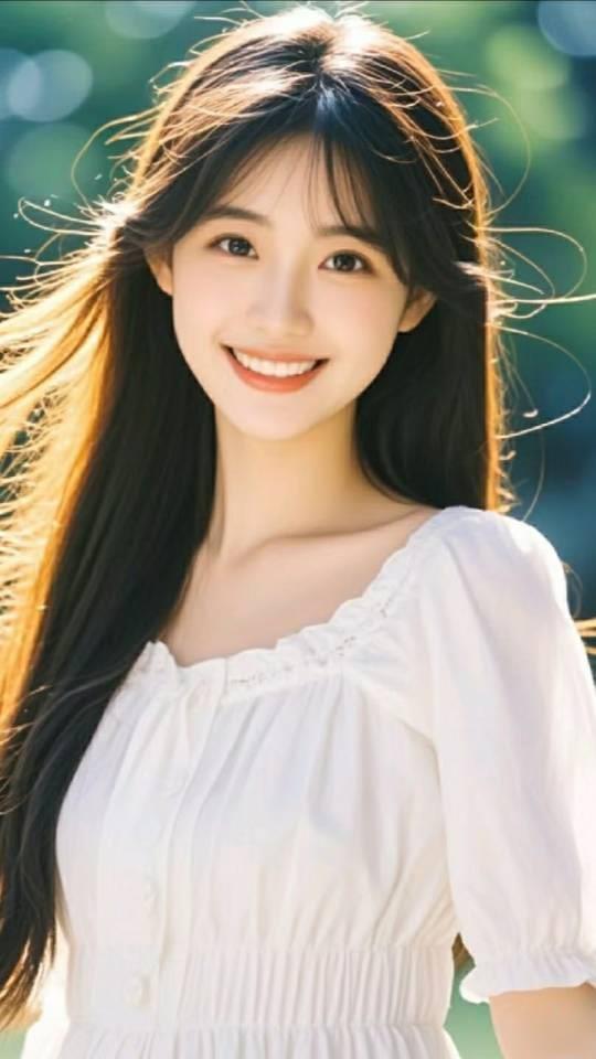 阳光下的微笑，温暖如春日暖阳。🌞😊