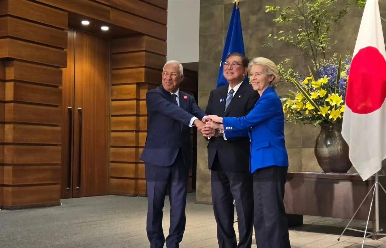 日本欧盟峰会已经召开，万万没想到，日本首相石破茂没有受到自己要辞职风波和日美关税
