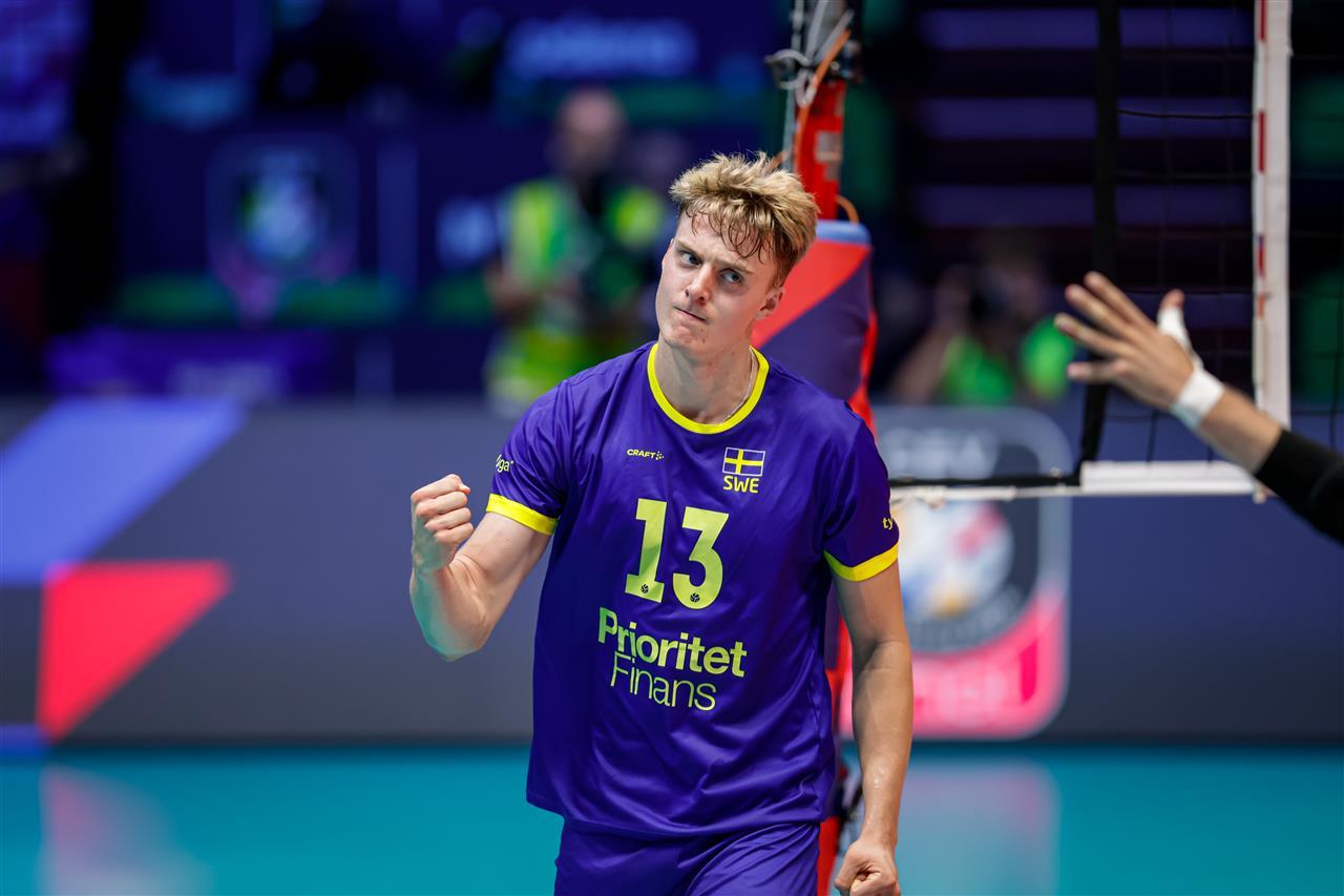 -【2026年男排欧锦赛小组赛-A组】捷克🇨🇿3-2力克瑞典🇸🇪，取得两