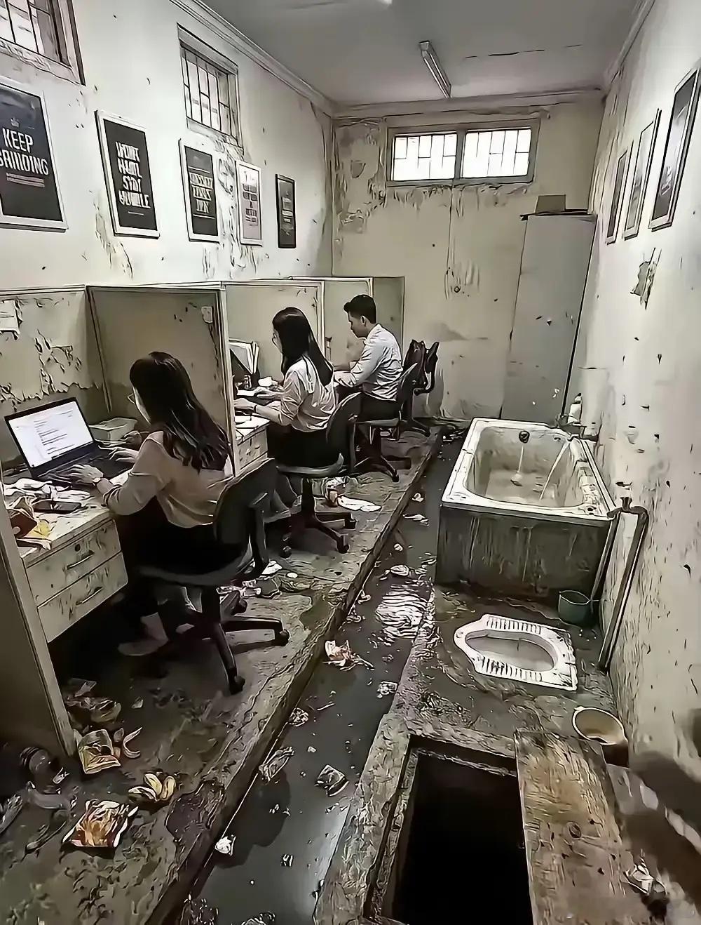 这个环境上班，一个月一万你愿意吗