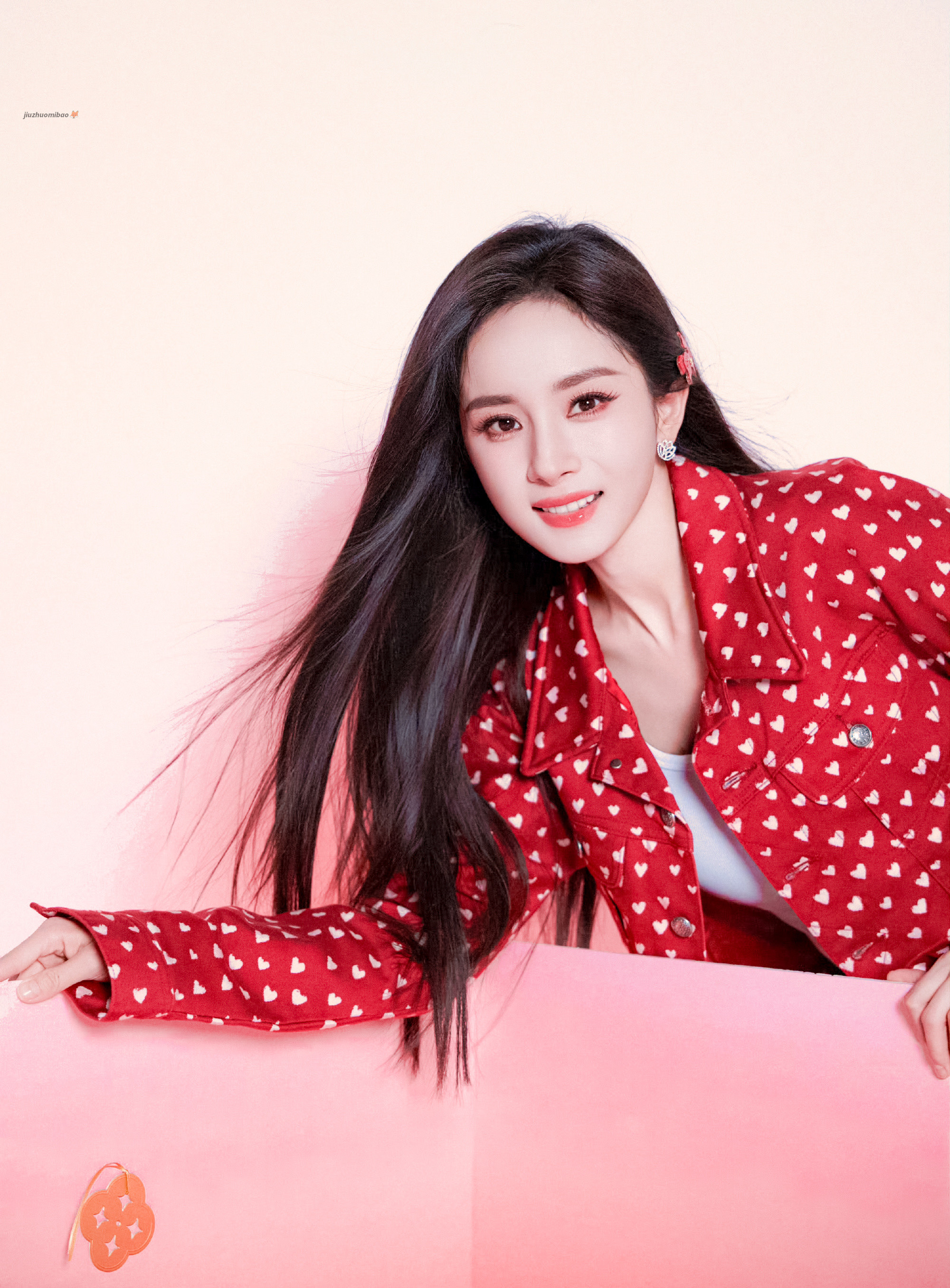 杨幂丨绯色渐晕长发翩扬